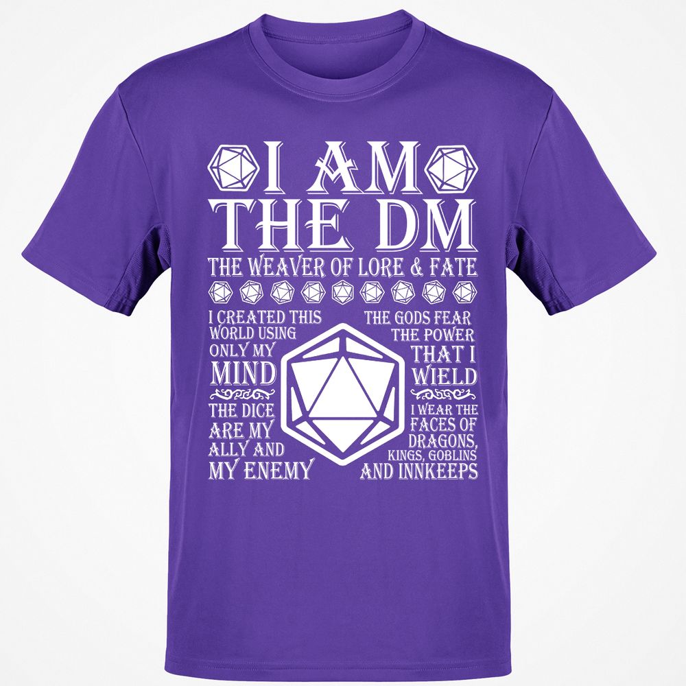 I Am The DM The Weaver Of Lore And Fate T-Shirt - Purple - 9