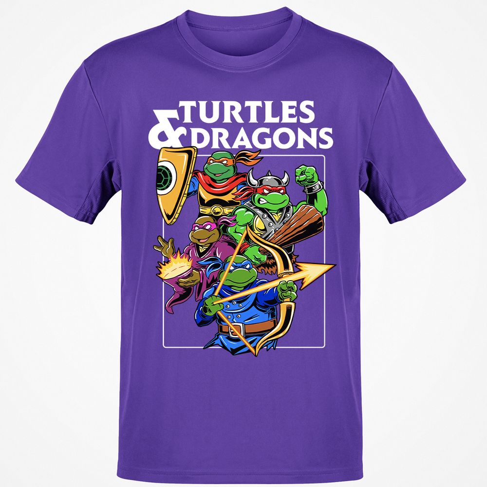 Turtles & Dragons Classic Unisex T-Shirt - Purple - 9