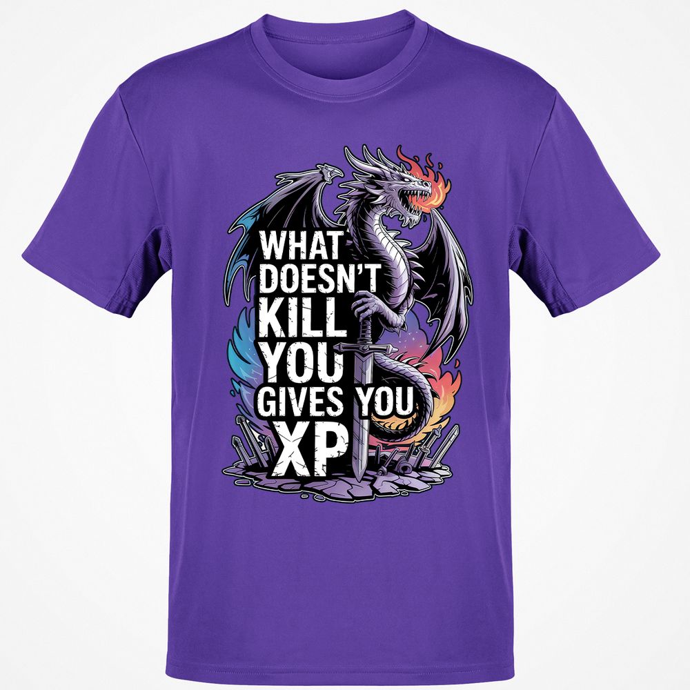What Doesn't Kill You Dragon Classic Unisex T-Shirt - Purple - 9