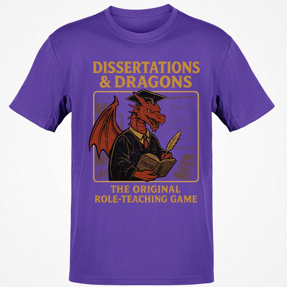 Disserations & Dragons Classic Unisex T-Shirt - Purple - 9