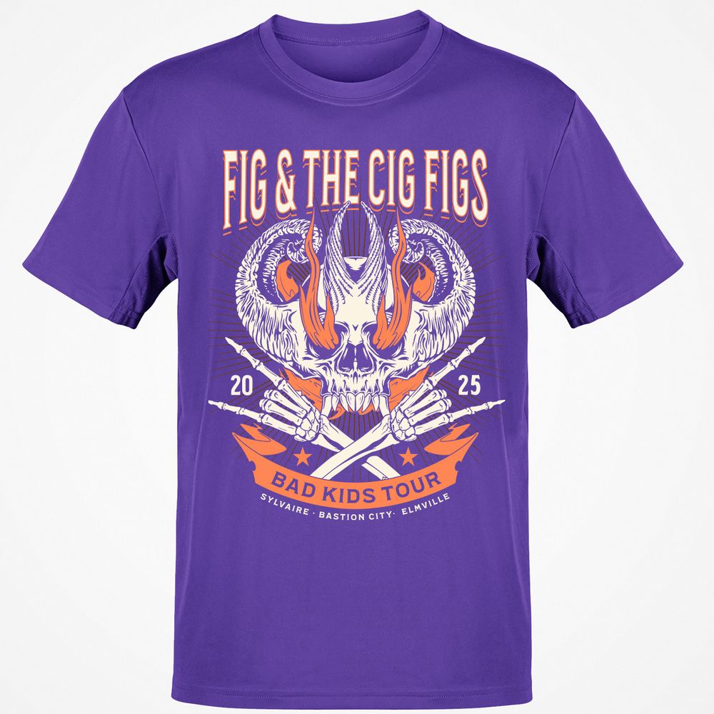 Fig and the Cig Figs, Dimension 20 Classic Unisex T-Shirt - Purple - 9