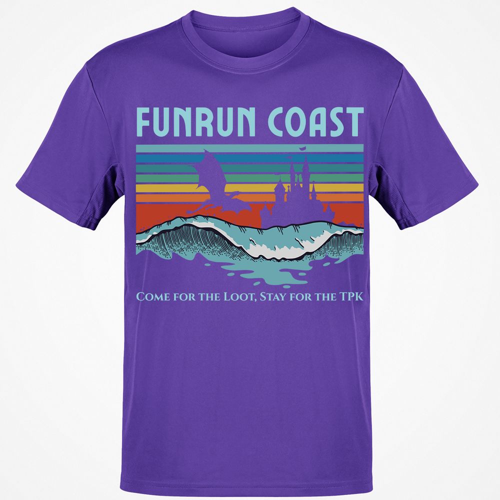 FUNRUN COAST Classic Unisex T-Shirt - Purple - 9