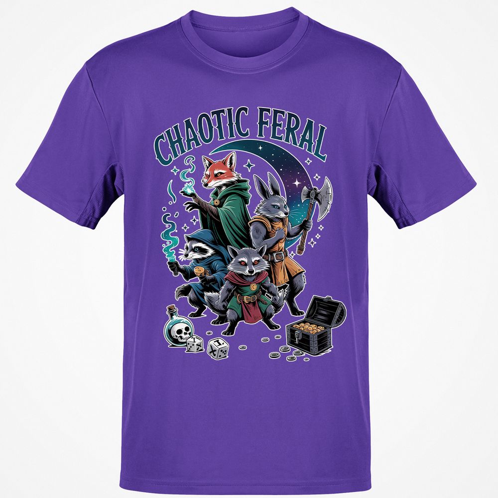 Chaotic Feral Classic Unisex T-Shirt - Purple - 9