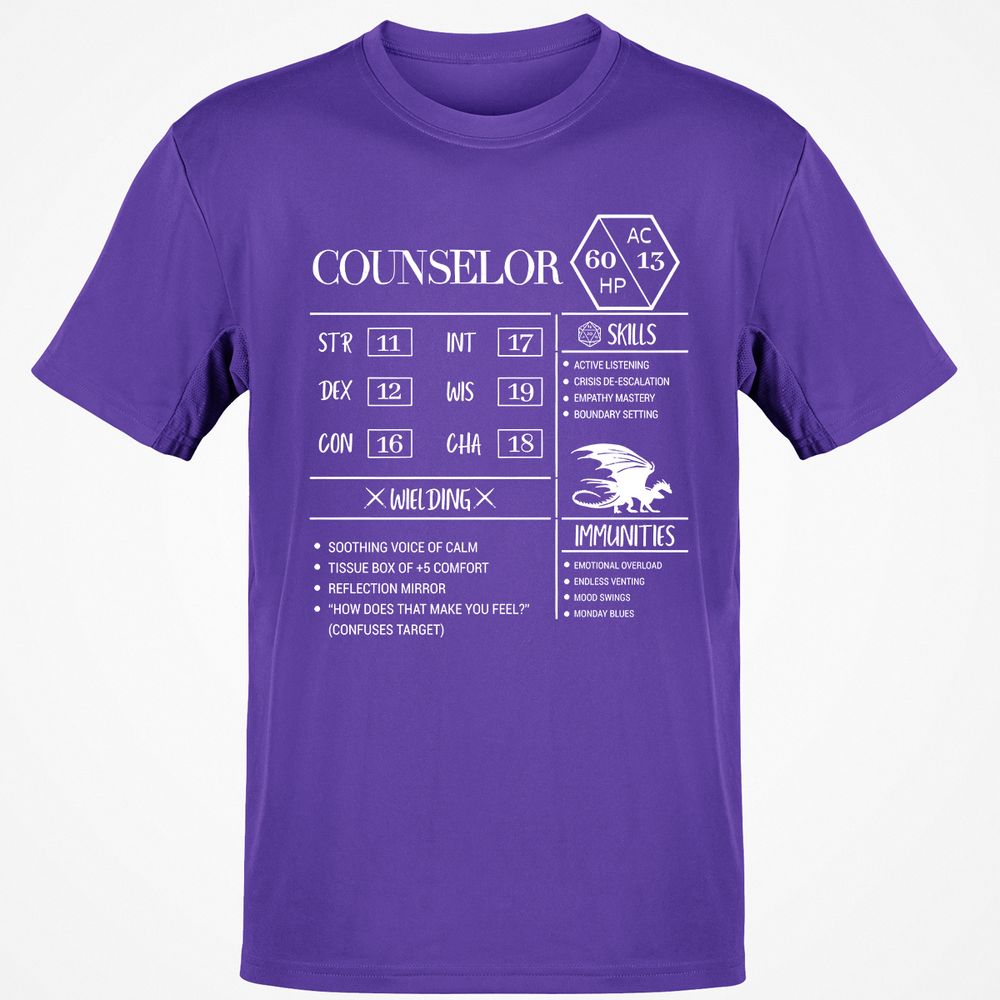 Counselor New Classic Unisex T-Shirt - Purple - 9