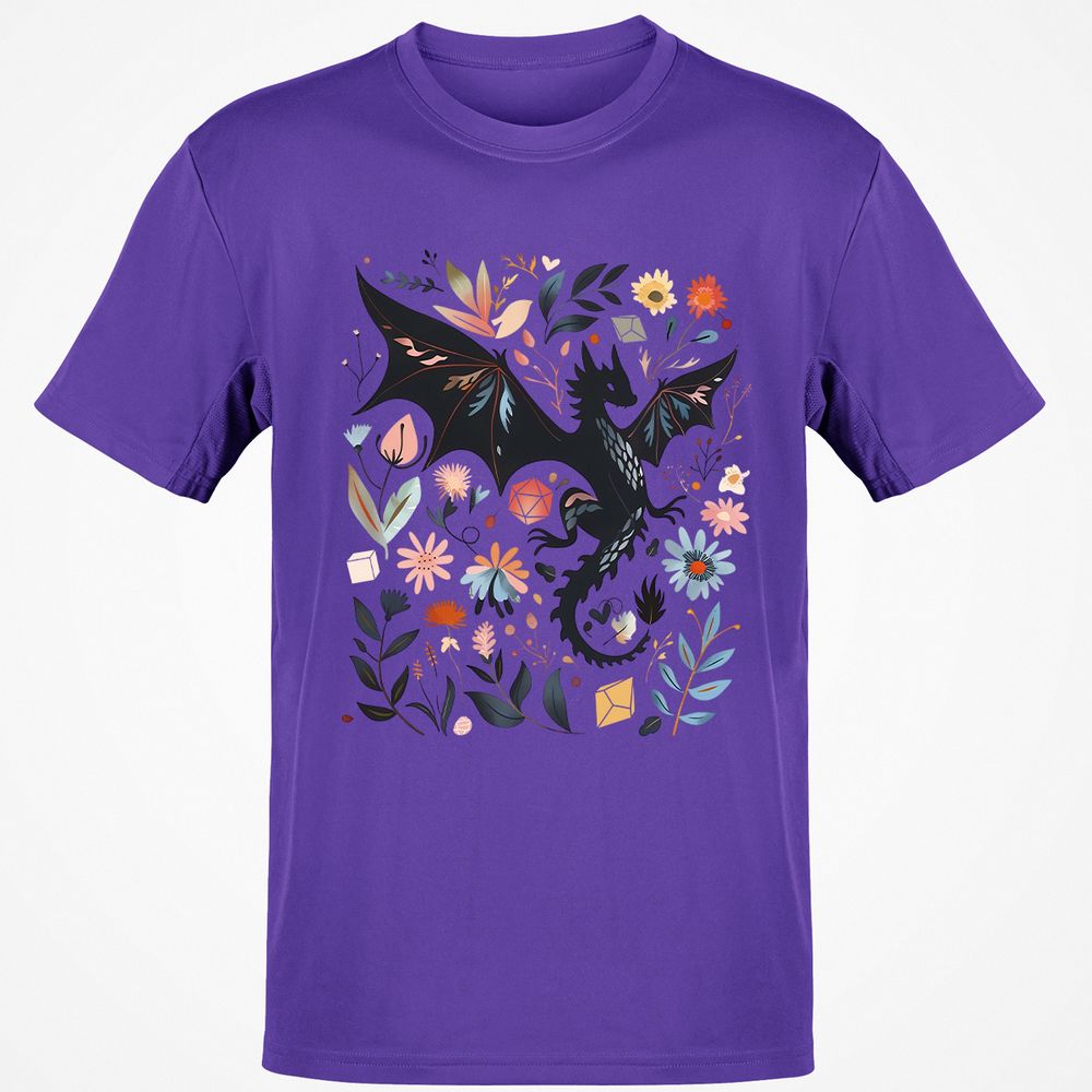 Floral DnD Dragon - Purple - 9