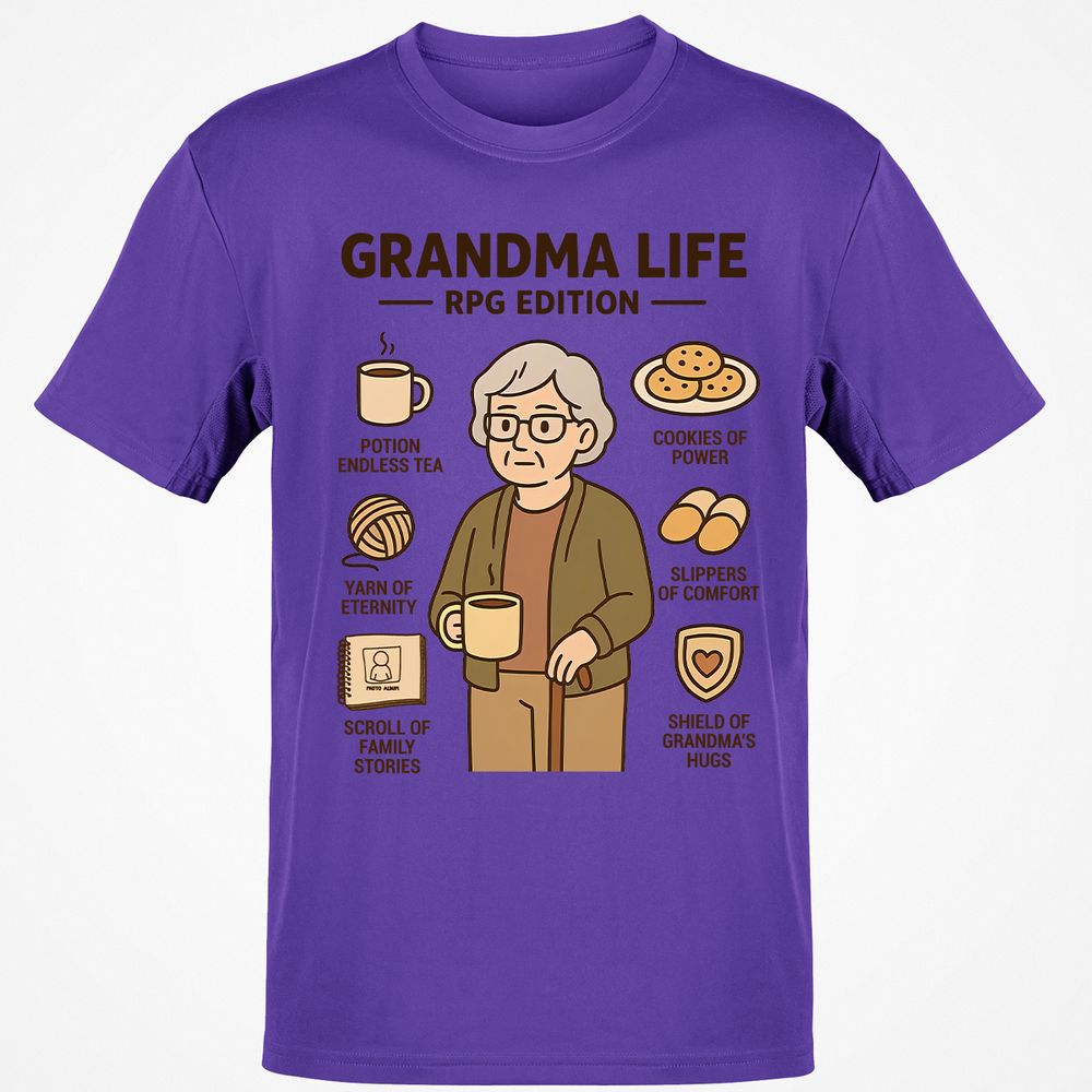 Grandma Life RPG Edition Classic Unisex T-Shirt - Purple - 9