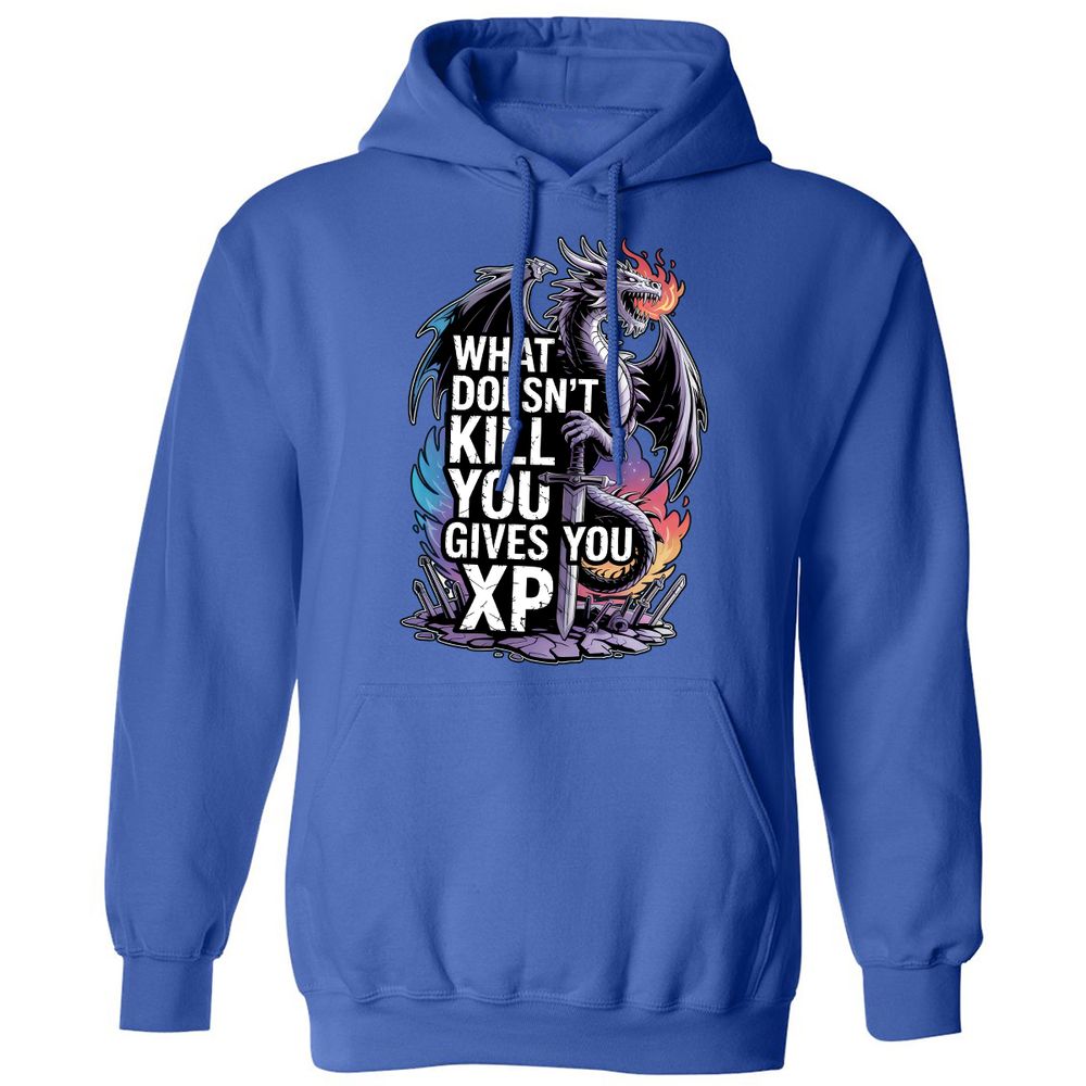 What Doesn't Kill You Dragon Classic Unisex Hoodie - Royal - 9
