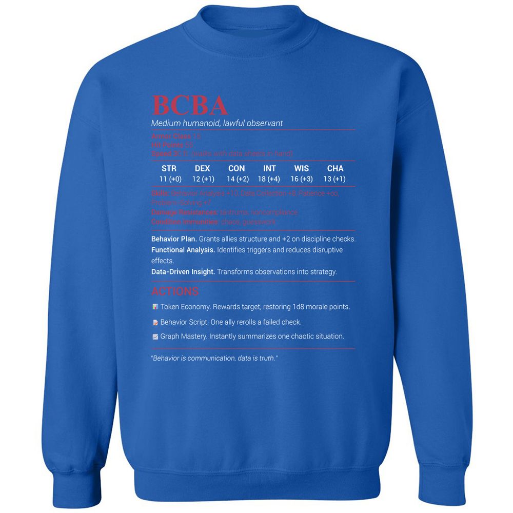 BCBA Classic Unisex Sweatshirt - Royal - 9