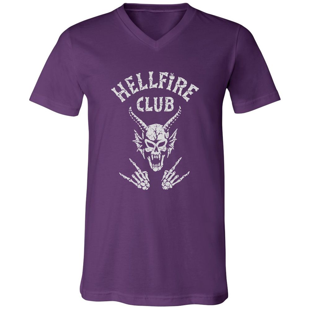 Hellfire Club Unisex V-Neck T-Shirt - Team Purple - 9
