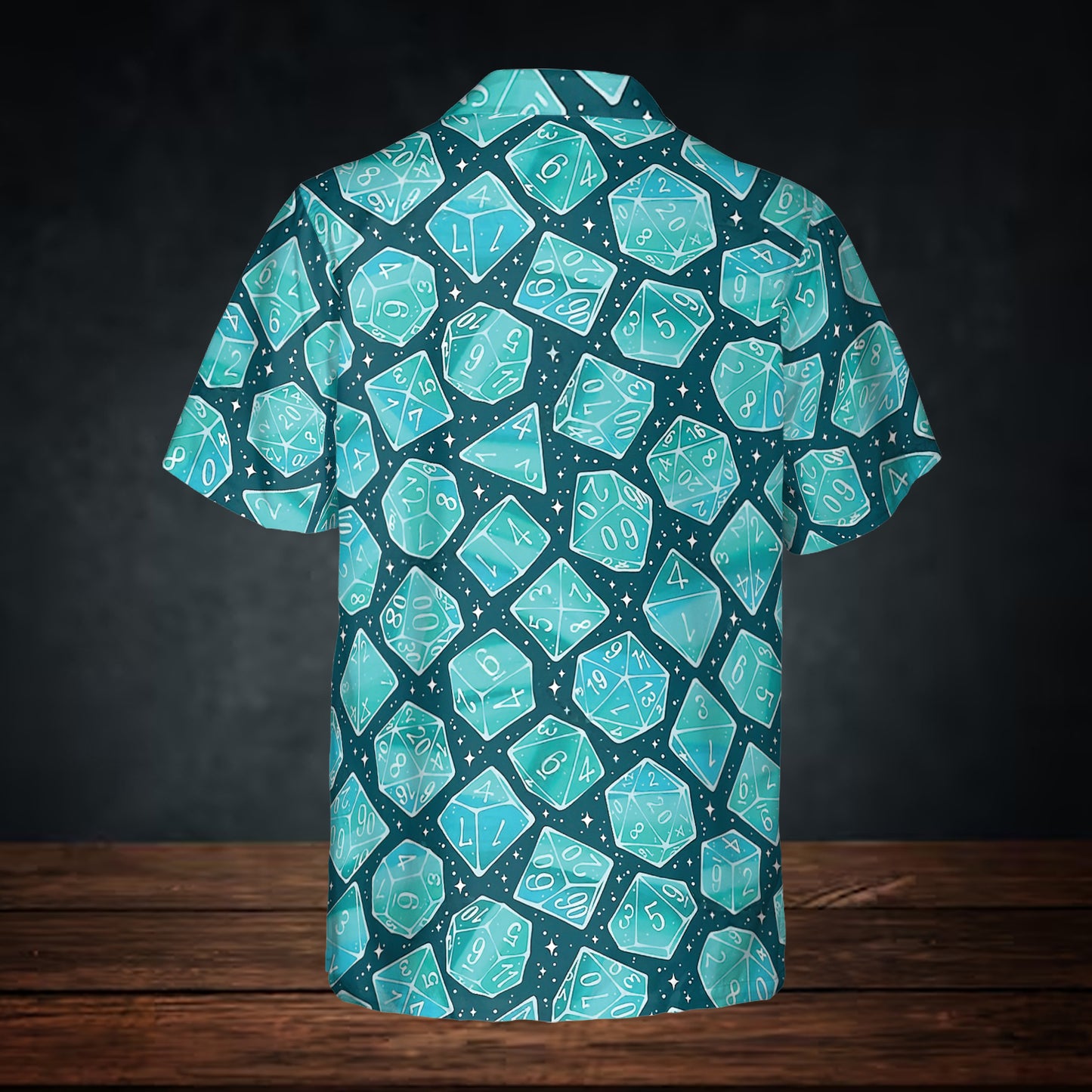 Magic Dice – Mystic Teal Button Down Shirt