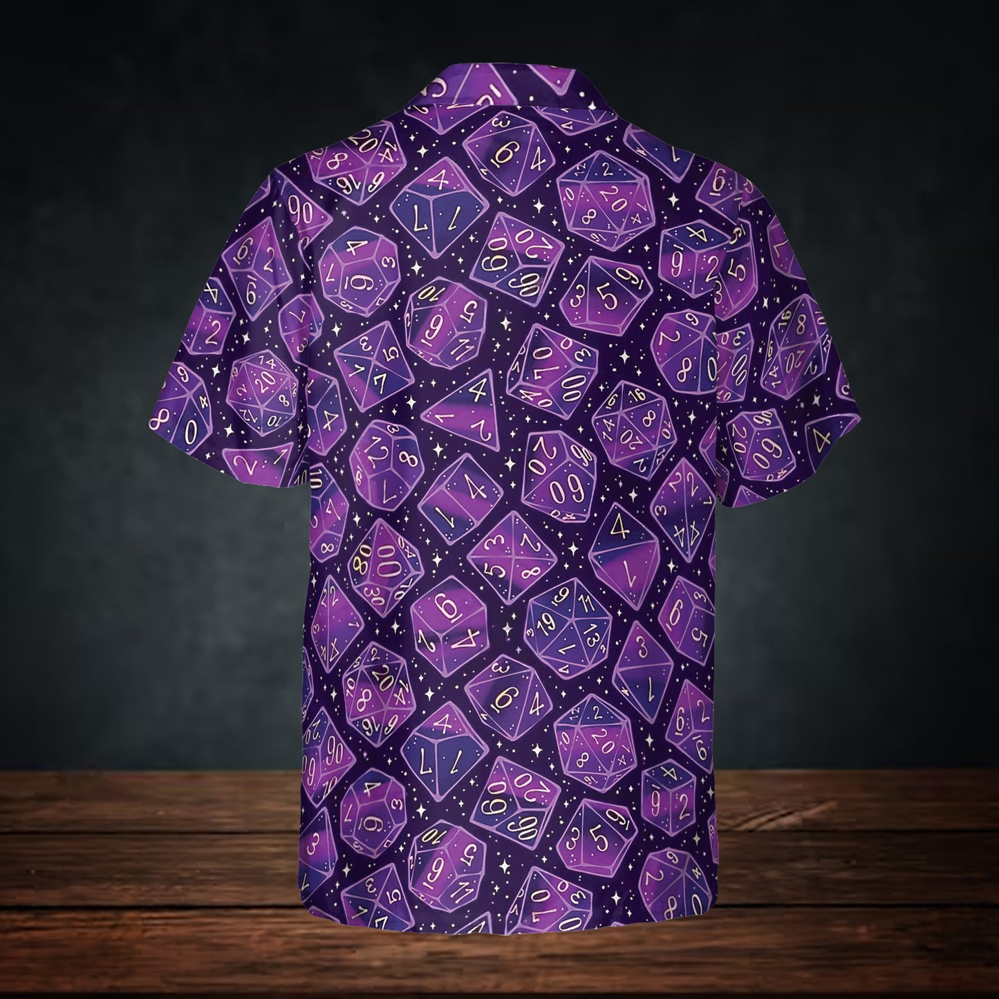 Magic Dice – Arcane Purple Button Down Shirt