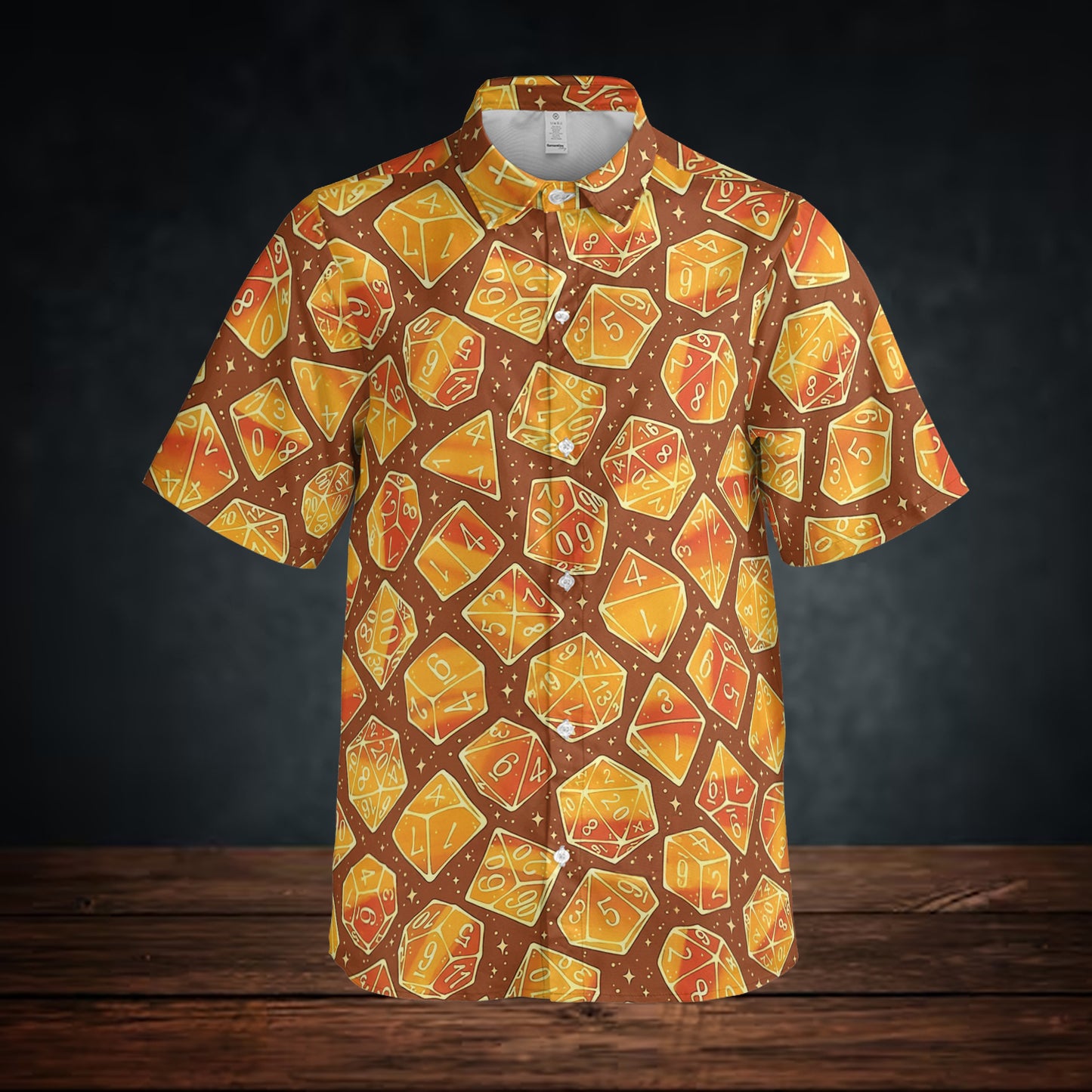 Magic Dice – Amber Flame Edition Button Down Shirt