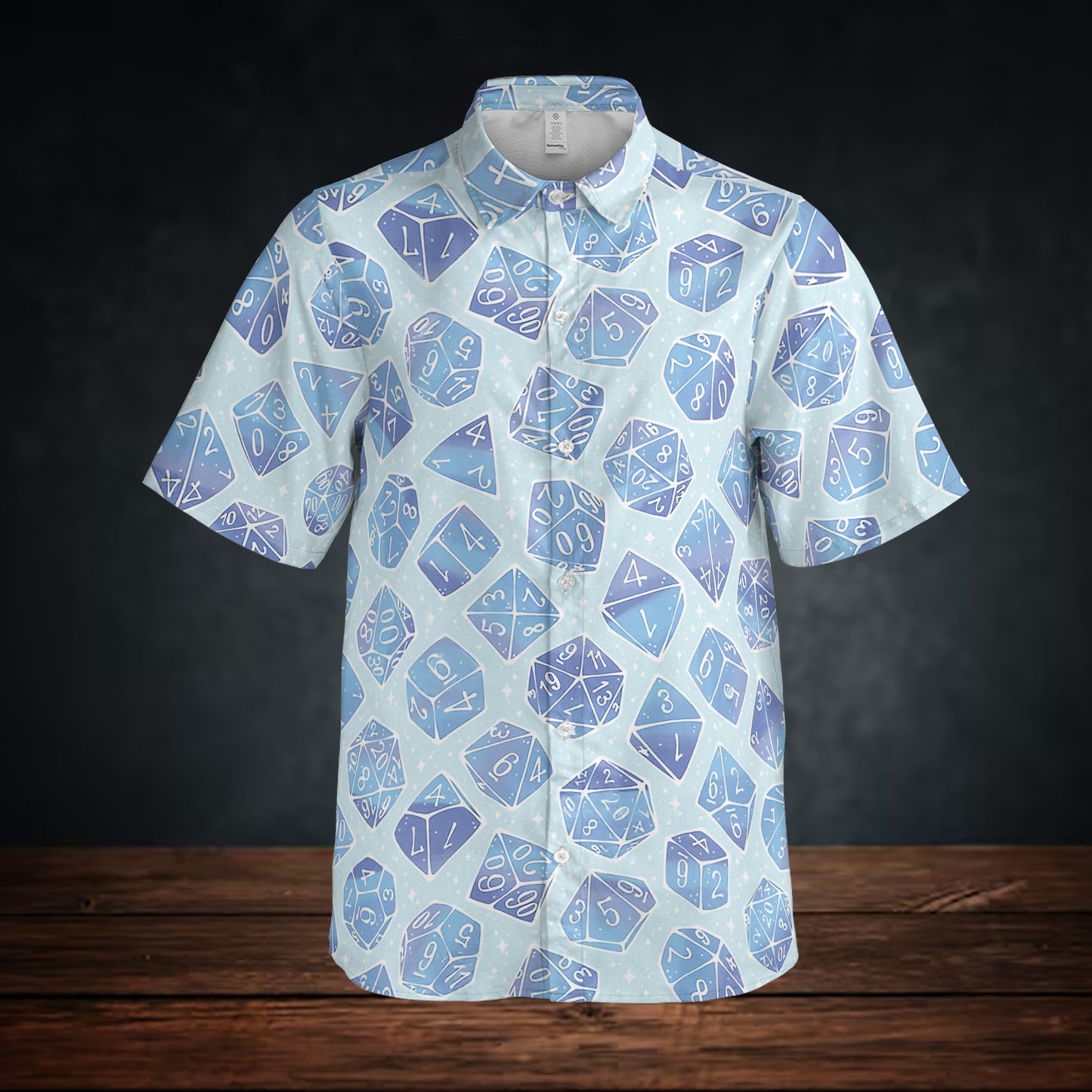 Magic Dice – Ice Blue Edition Button Down Shirt