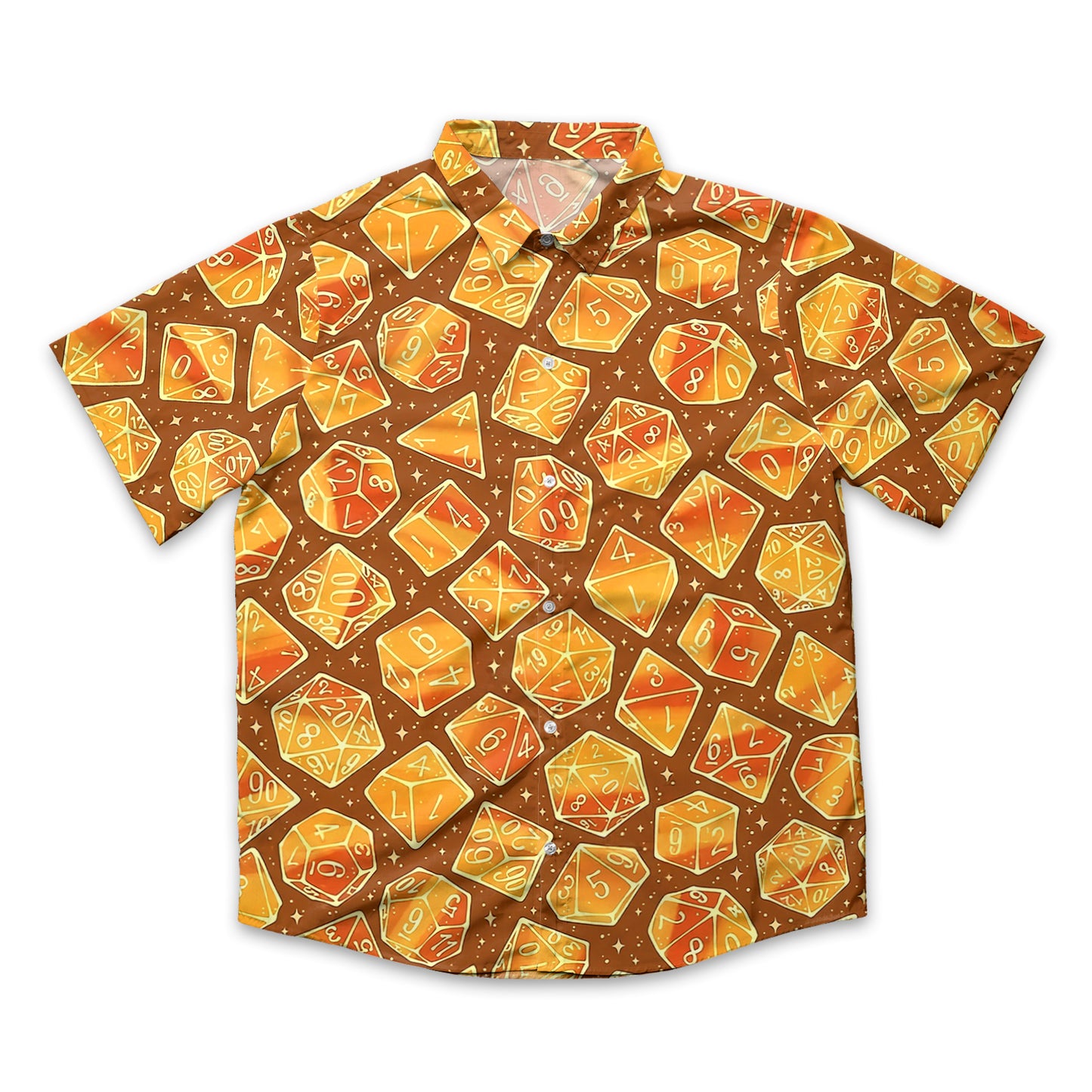 Magic Dice – Amber Flame Edition Button Down Shirt