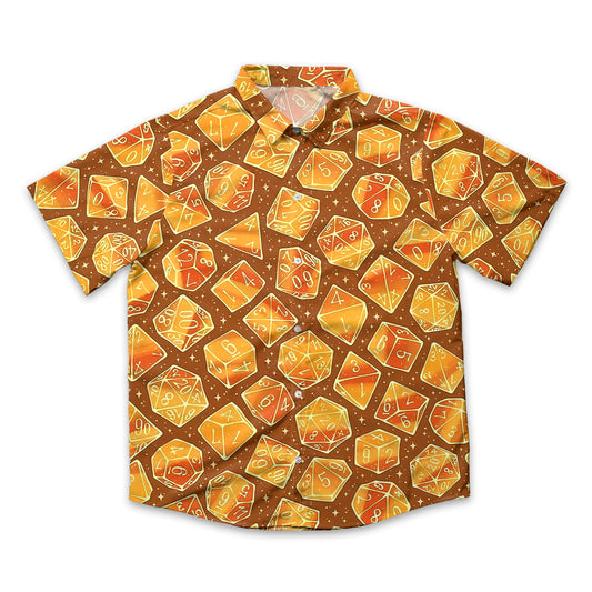 Magic Dice – Amber Flame Edition Button Down Shirt