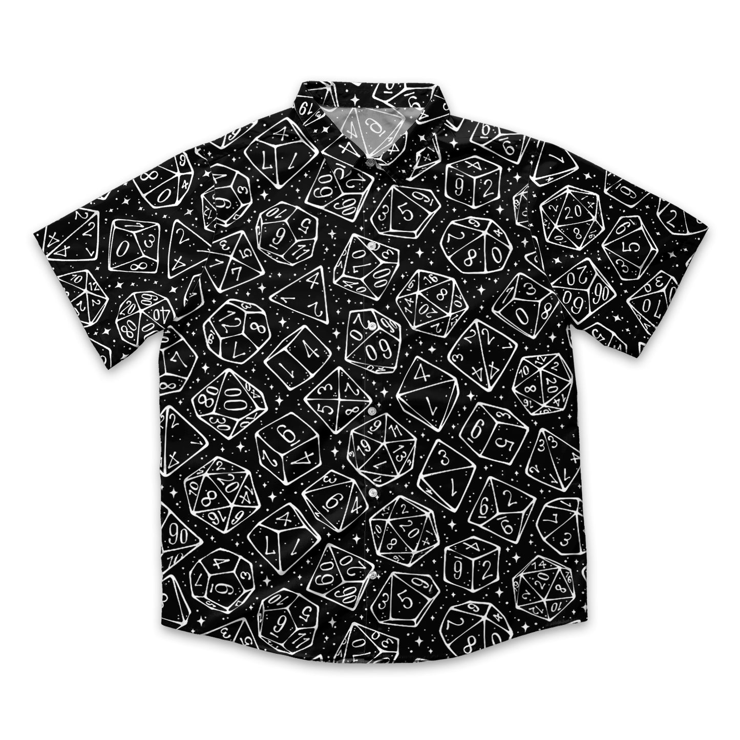 Magic Dice – Monochrome Edition Button Down Shirt