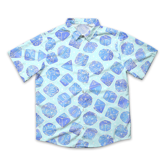 Magic Dice – Ice Blue Edition Button Down Shirt