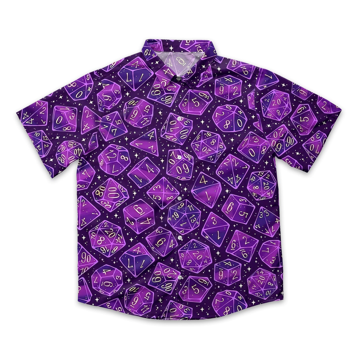 Magic Dice – Arcane Purple Button Down Shirt
