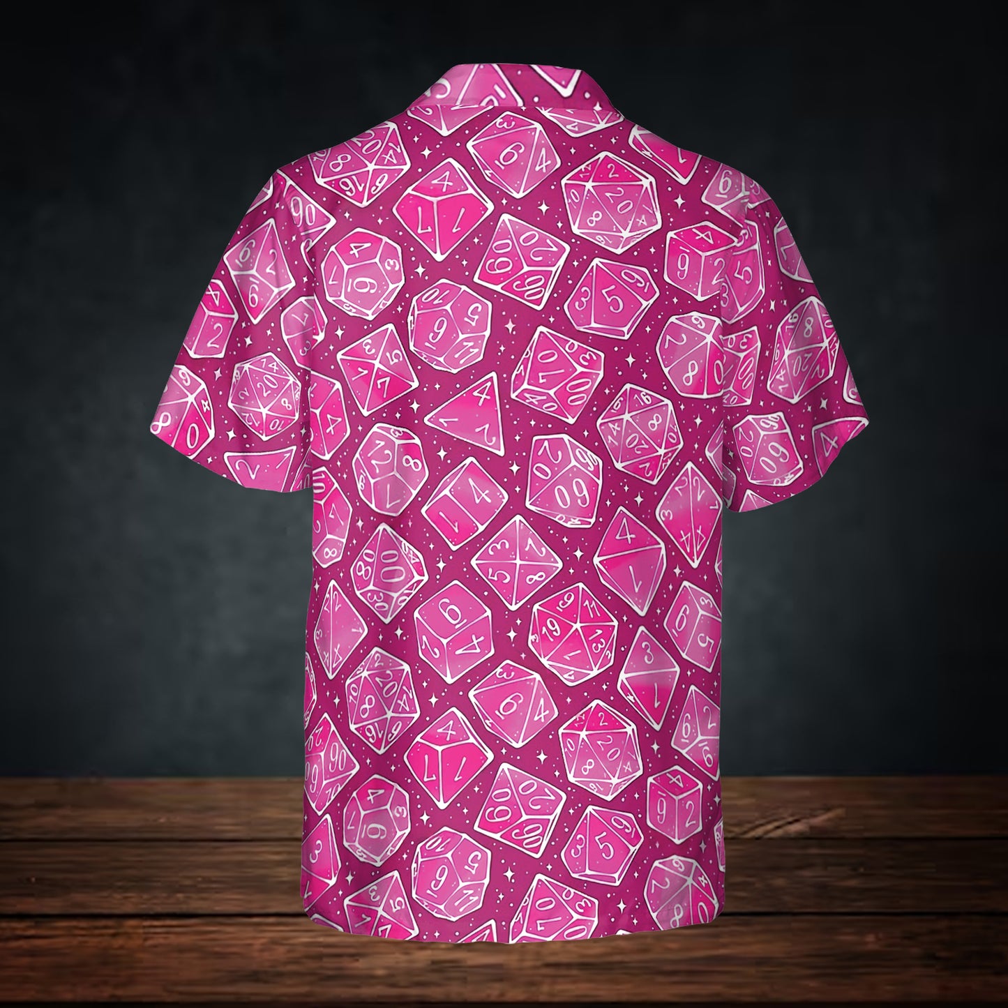 Magic Dice – Neon Pink Button Down Shirt