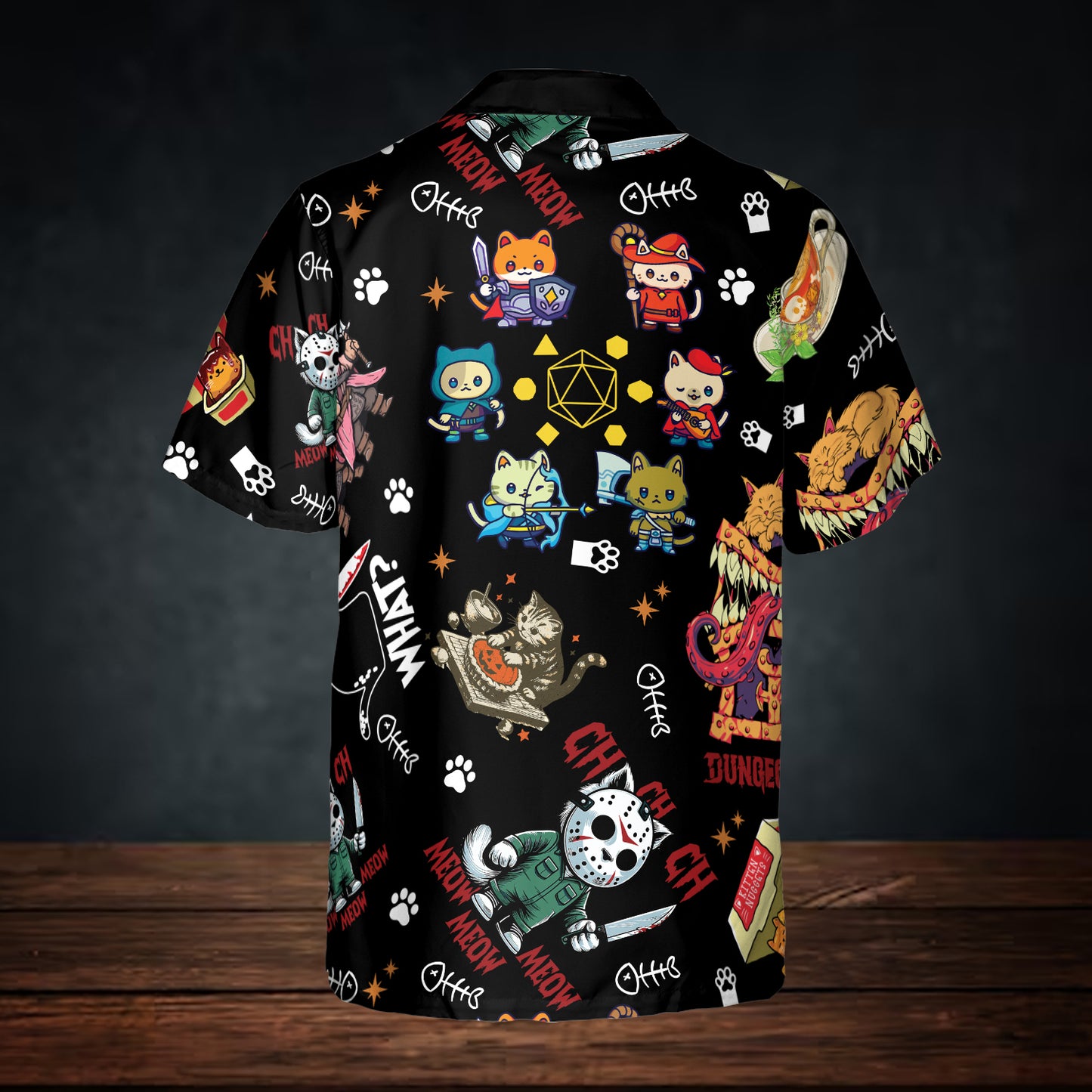 Dungeon Cats Chaos Button Down Shirt