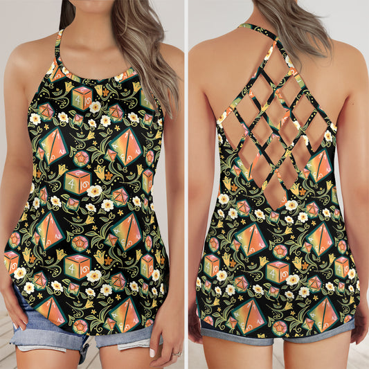 Dice Plant Criss Cross Tank Top