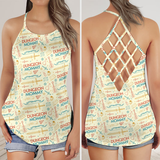 Dungeon Mommy Criss Cross Tank Top