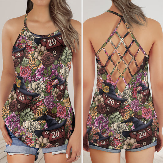 Wizard Dice Criss Cross Tank Top