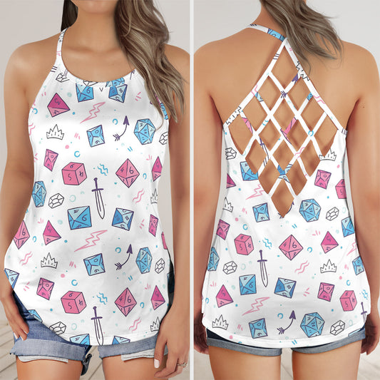Gamer Chic Criss Cross Tank Top
