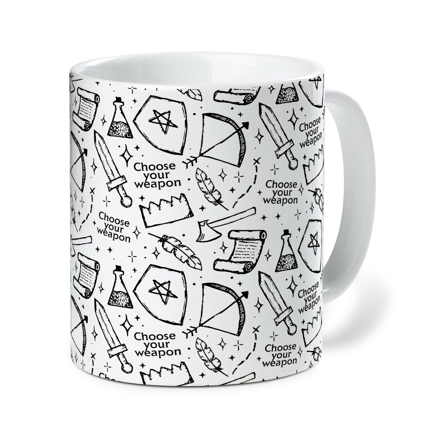 Choose Your Weapon Ceramic Mug