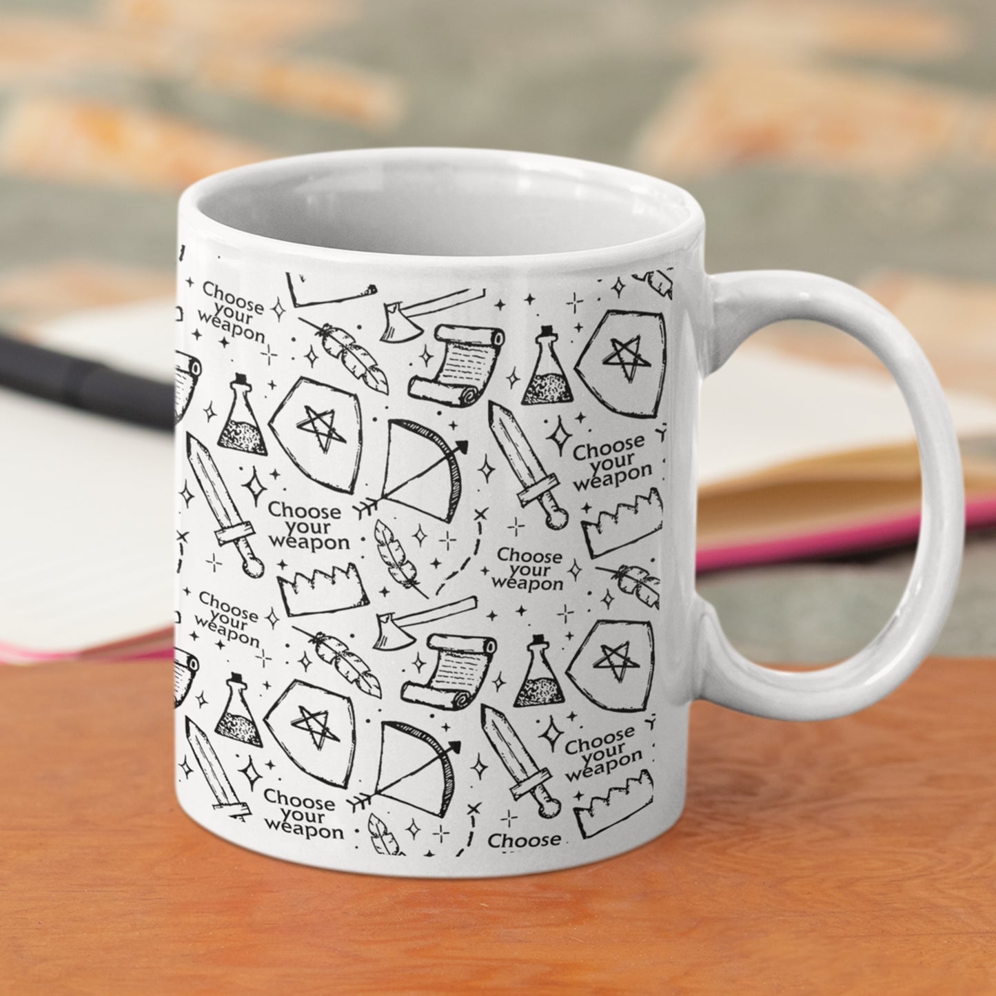 Choose Your Weapon Ceramic Mug