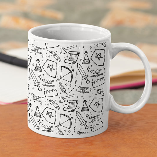 Choose Your Weapon Ceramic Mug