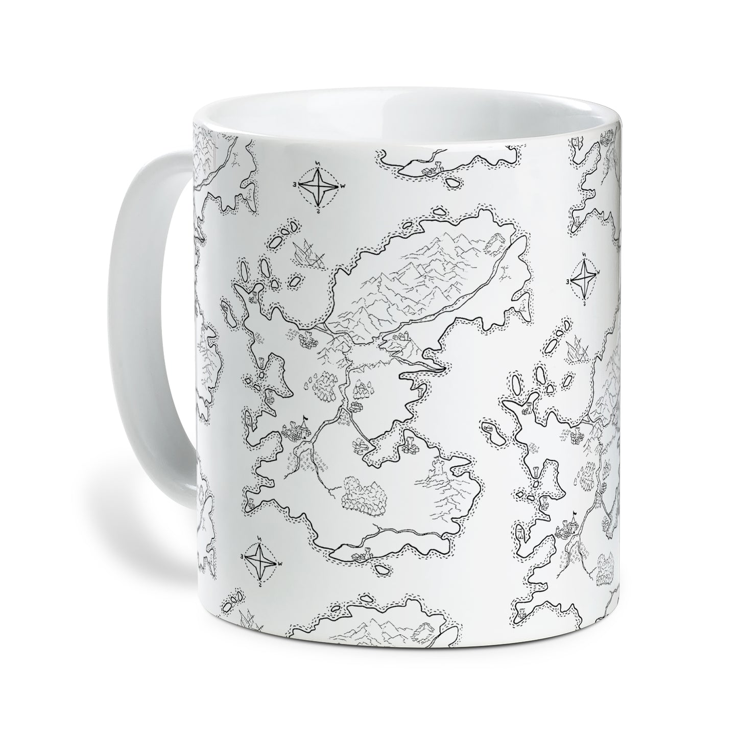 Fantasy Map For RPG Ceramic Mug