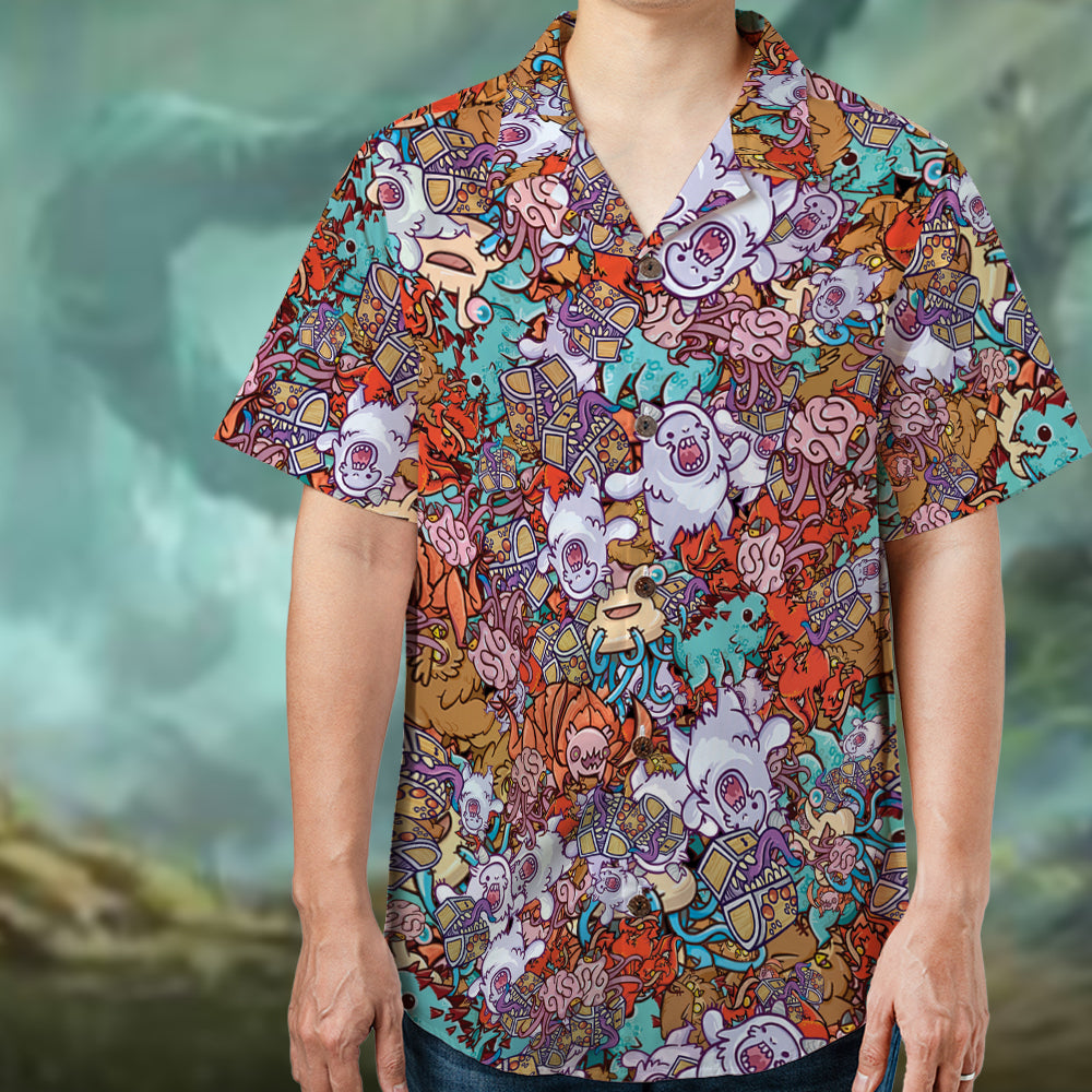 Chibi DND Monster Hawaiian Shirt
