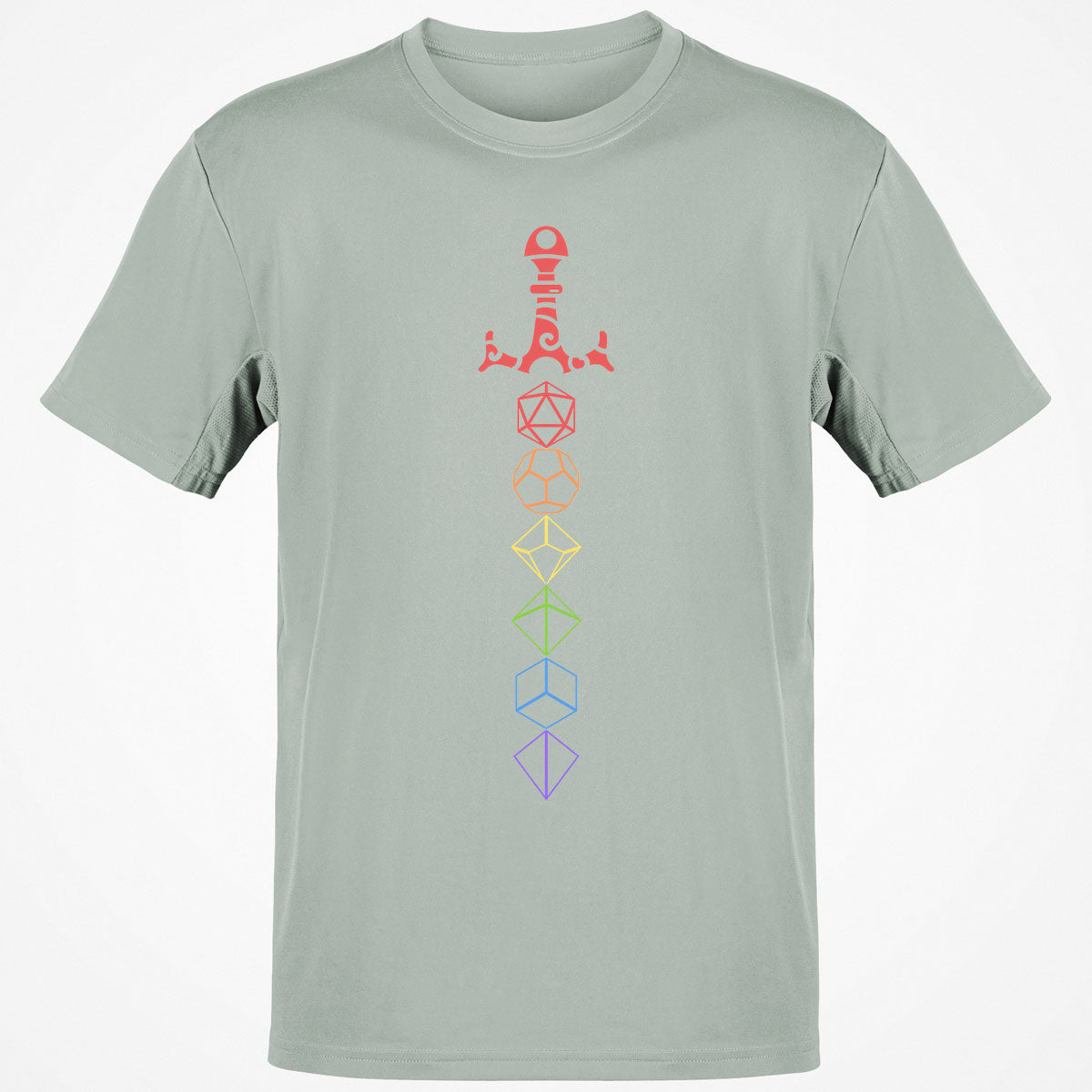 Rainbow Dice Sword LGBT T-Shirt