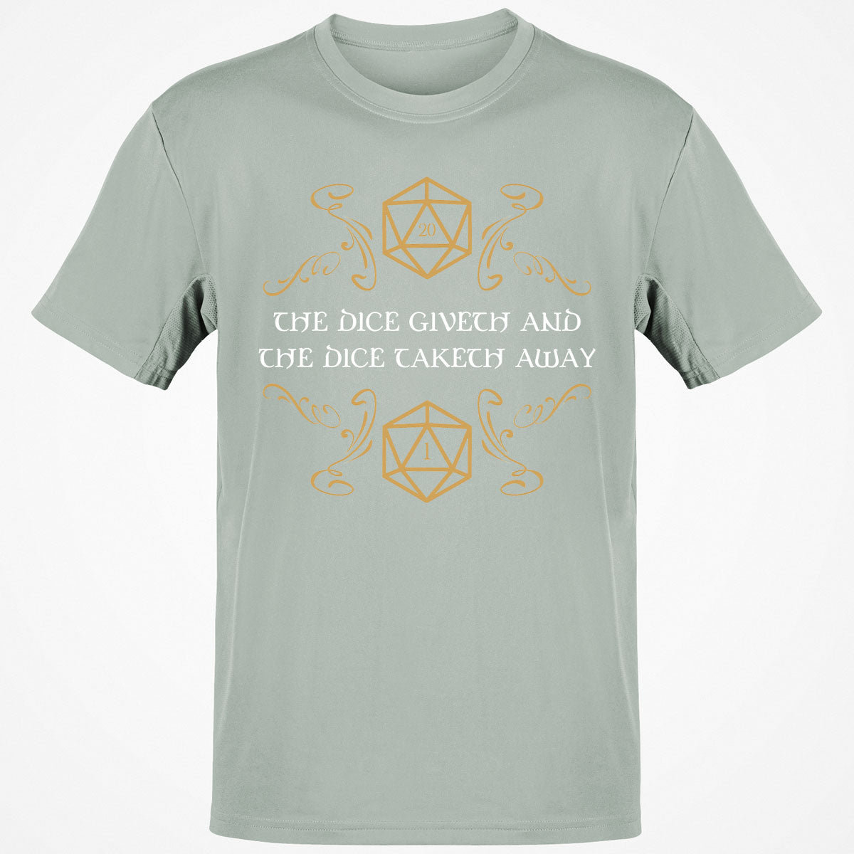 The Dice Giveth and Taketh Away Natural 20 and Critical Fail T-Shirt
