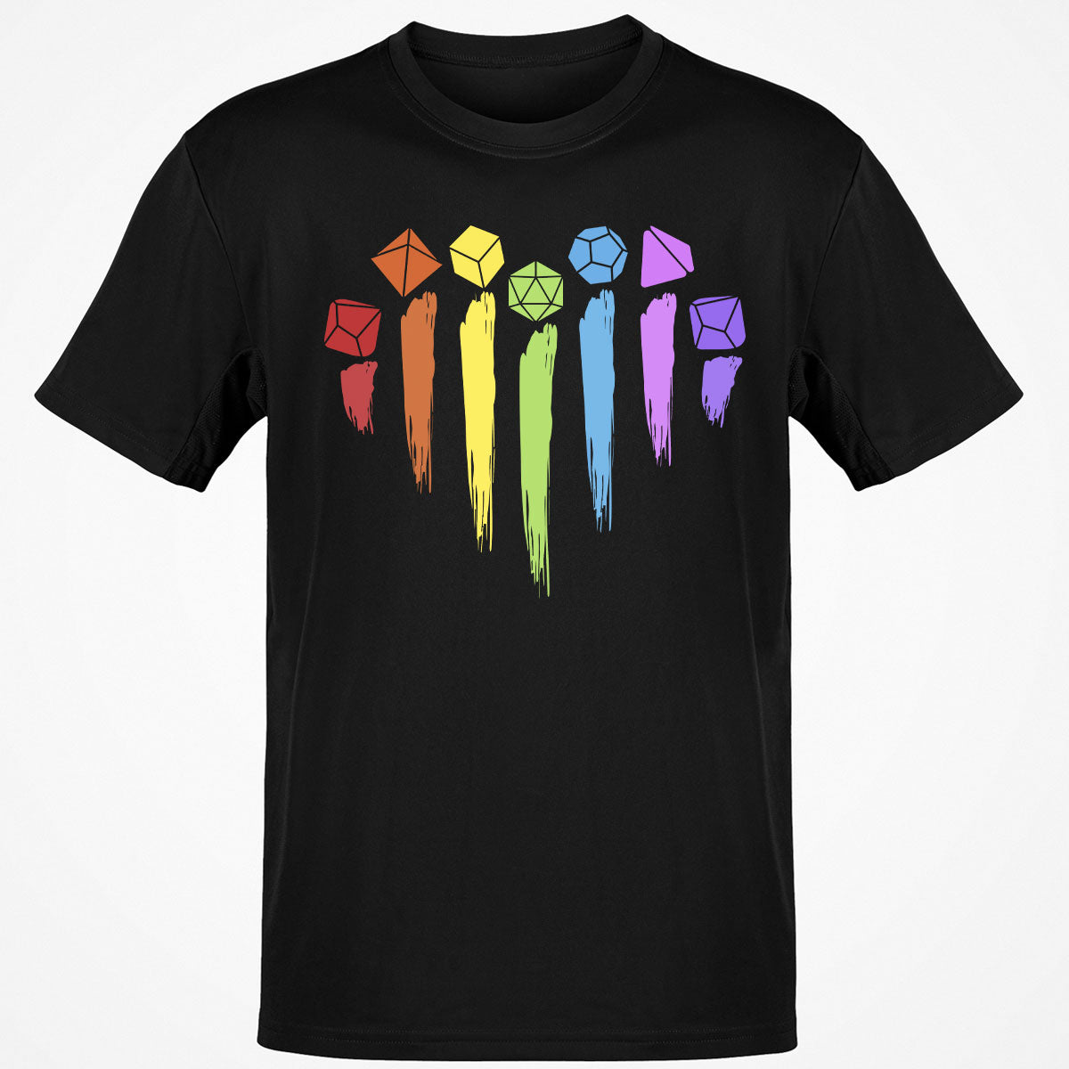 Dice Rainbow Heart Shape T-Shirt