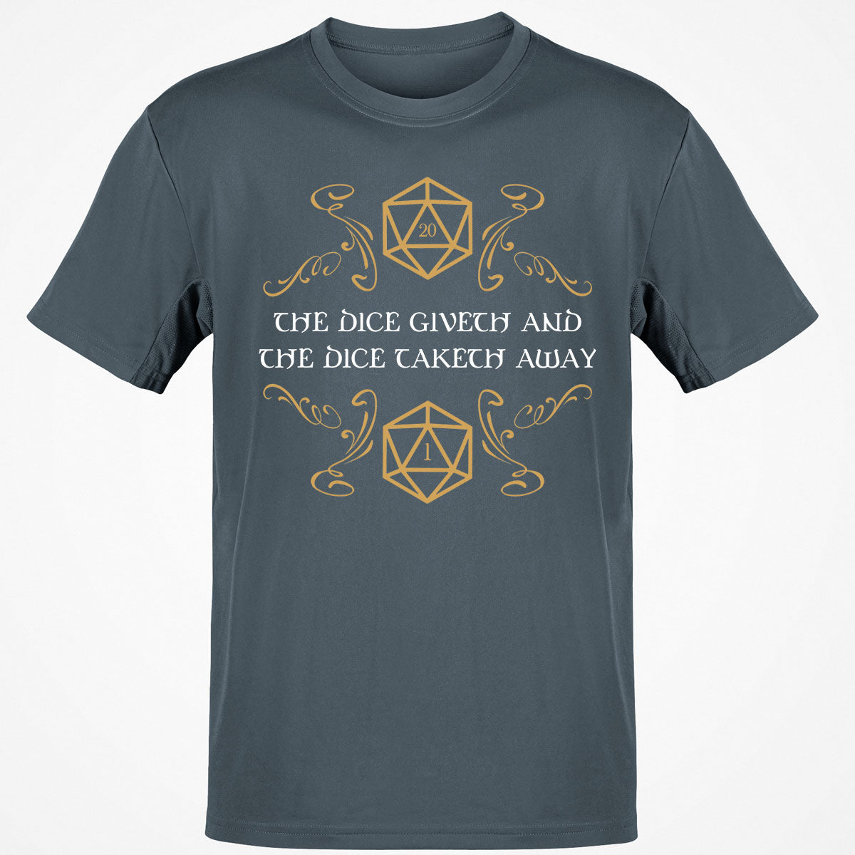 The Dice Giveth and Taketh Away Natural 20 and Critical Fail T-Shirt