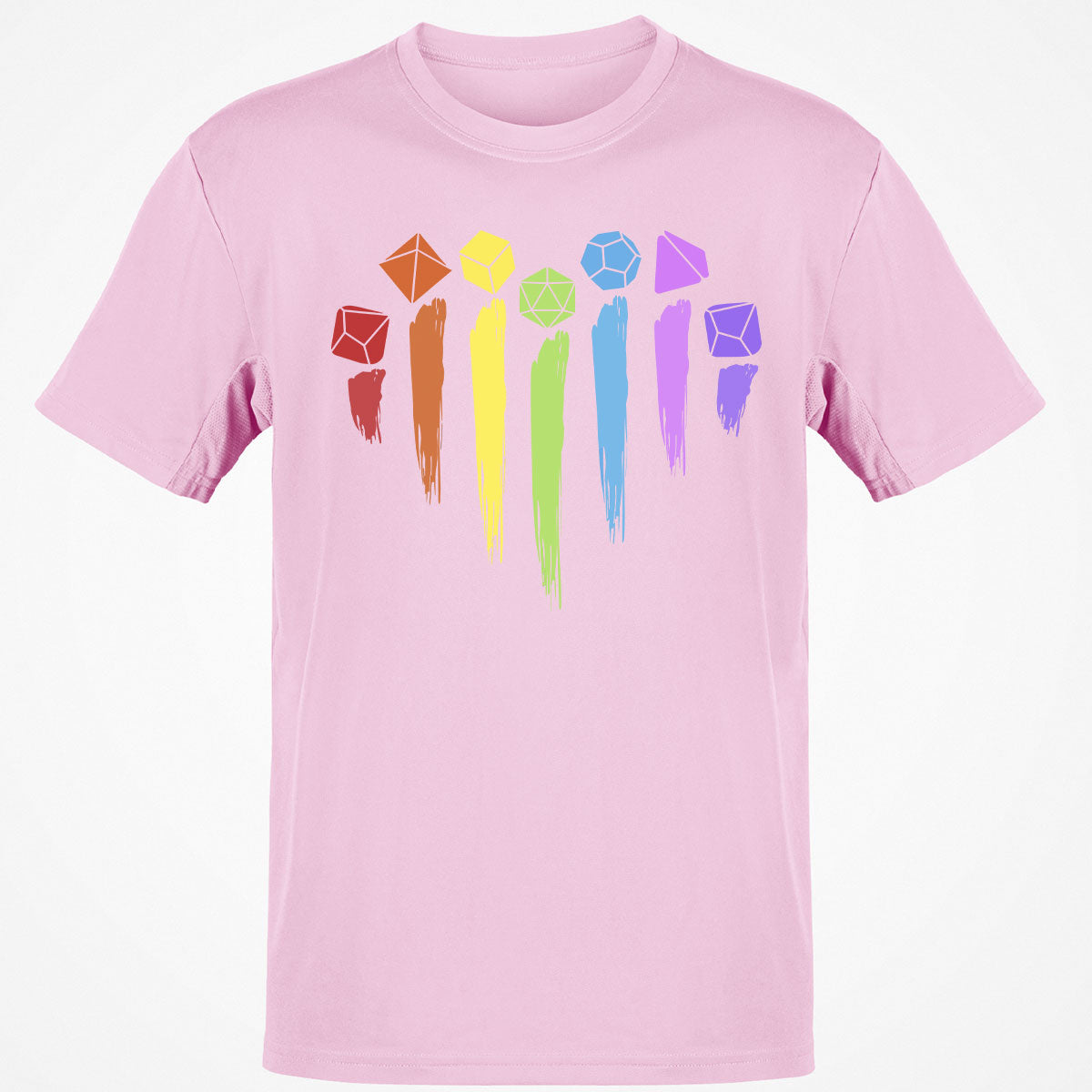 Dice Rainbow Heart Shape T-Shirt