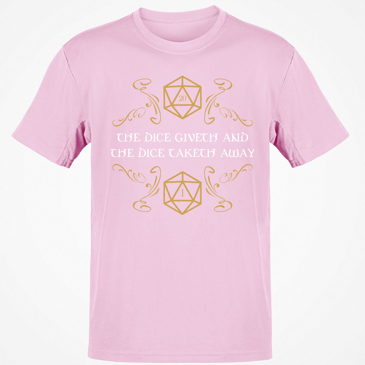 The Dice Giveth and Taketh Away Natural 20 and Critical Fail T-Shirt