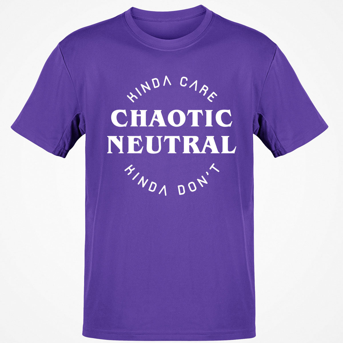 Chaotic Neutral Alignment Kinda Care Kinda Don't T-Shirt