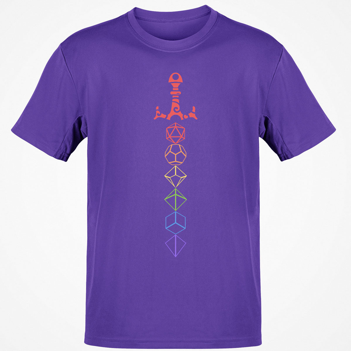 Rainbow Dice Sword LGBT T-Shirt