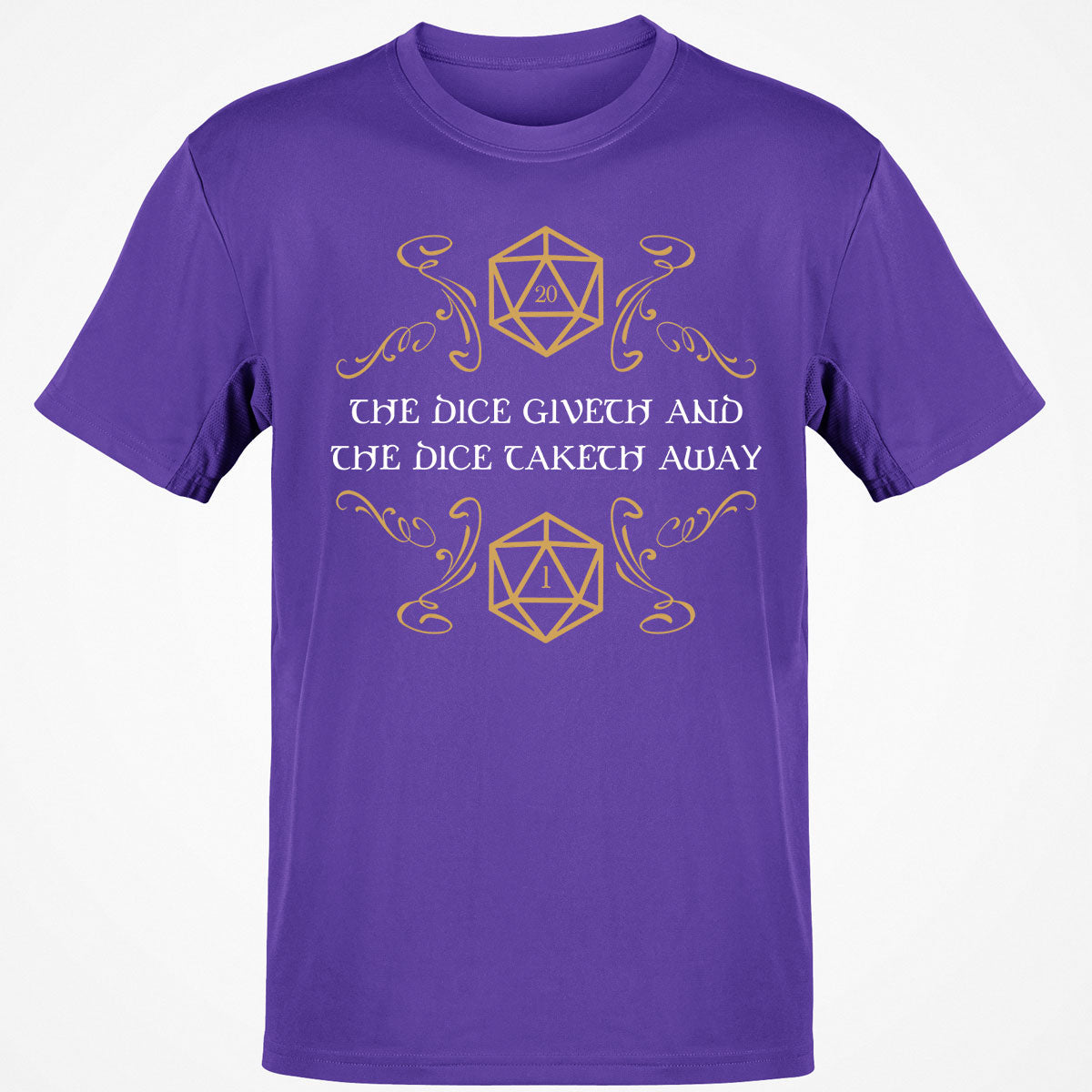 The Dice Giveth and Taketh Away Natural 20 and Critical Fail T-Shirt