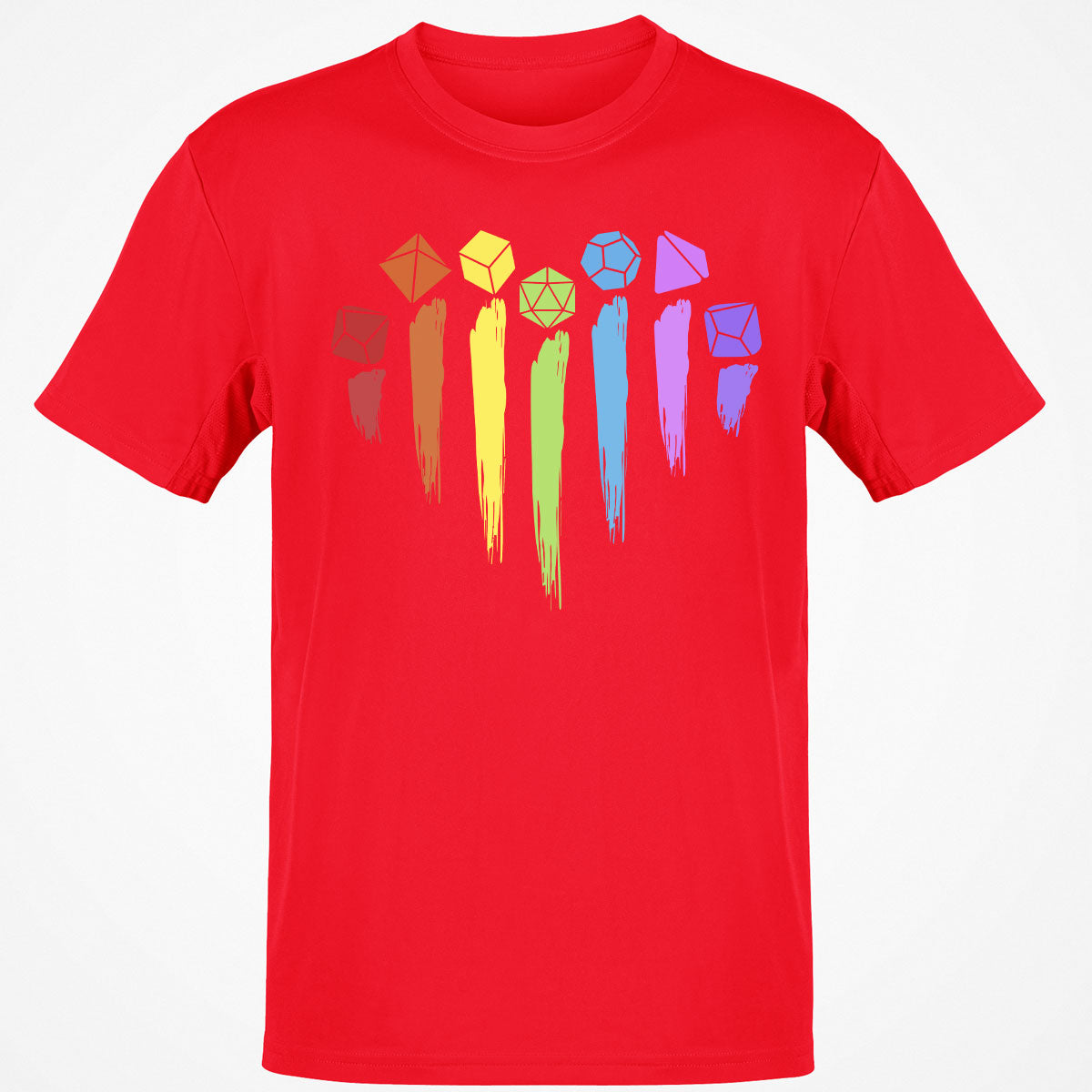 Dice Rainbow Heart Shape T-Shirt
