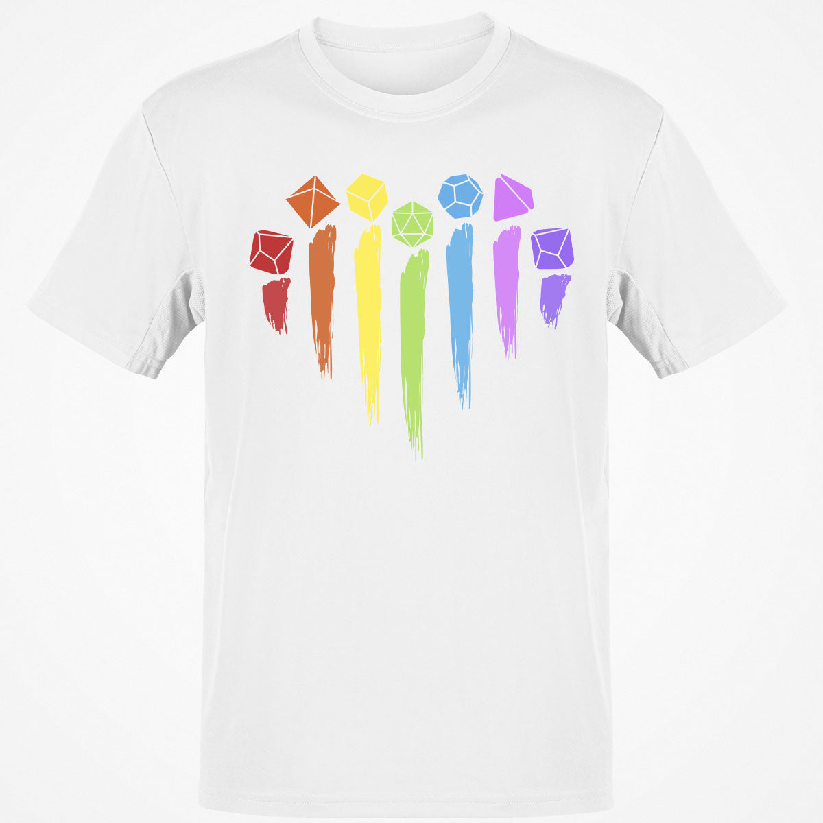 Dice Rainbow Heart Shape T-Shirt