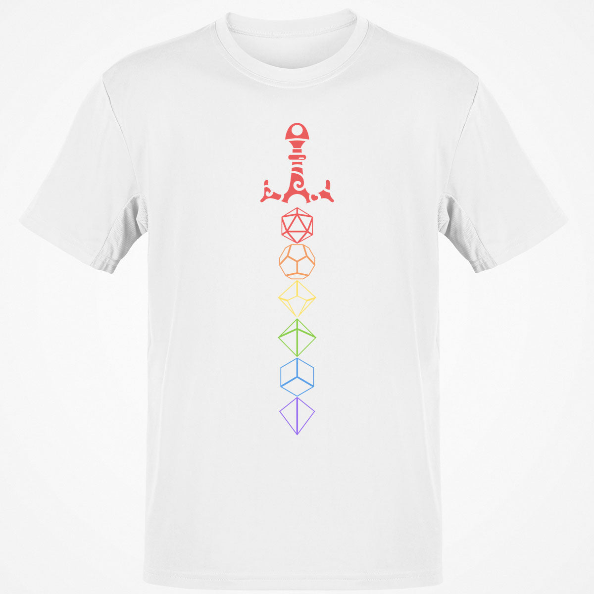 Rainbow Dice Sword LGBT T-Shirt