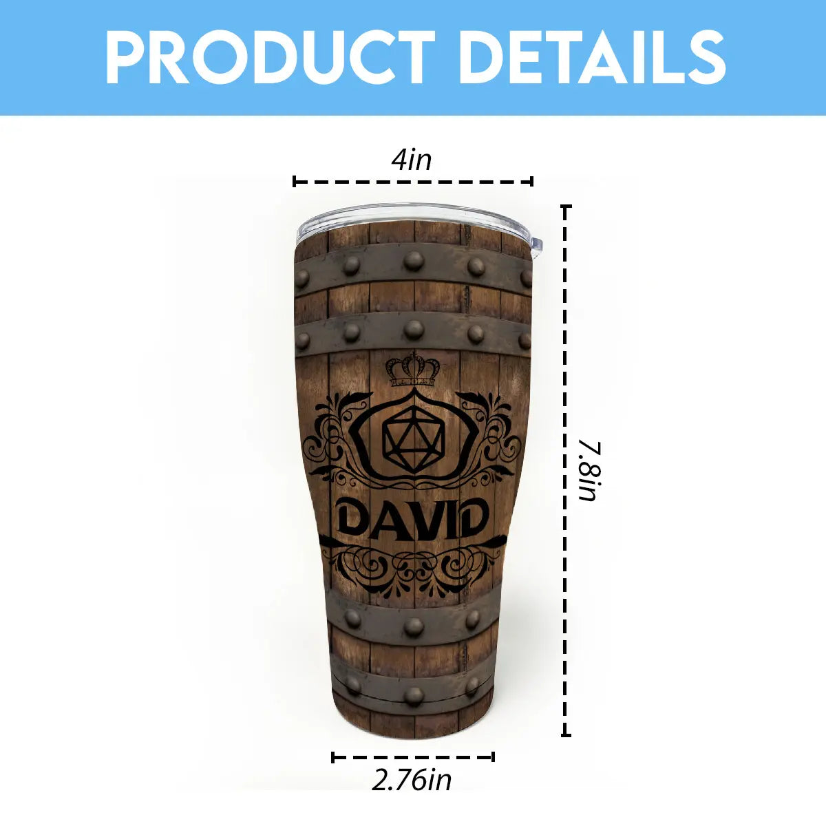Customized Name RPG Tumbler