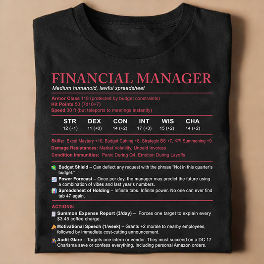 Financial Manager Stats Classic Unisex T-Shirt