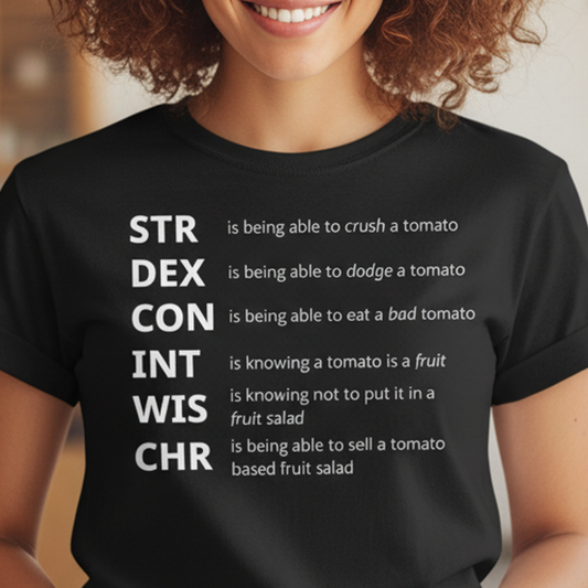 Tomato Stats – RPG Meme Edition Classic Unisex T-Shirt