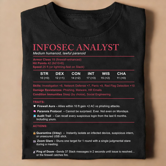Information Security Analyst Stats Classic Unisex T-Shirt