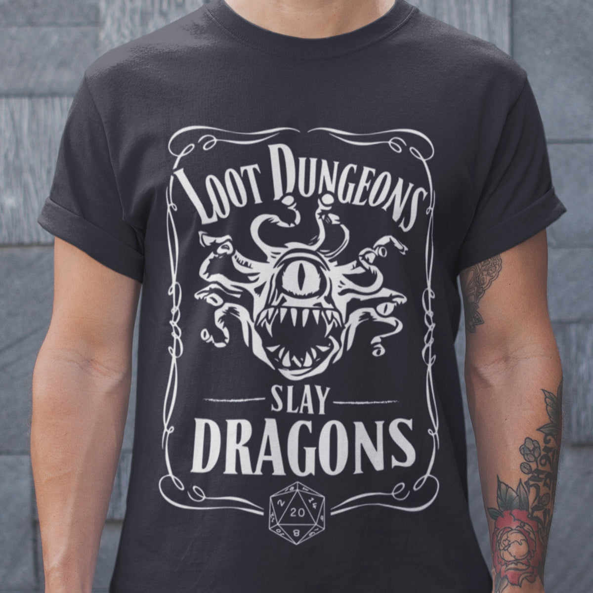 Loot Dungeon Slay Dragons Classic Unisex T-Shirt